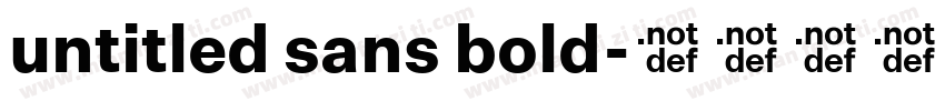 untitled sans bold字体转换